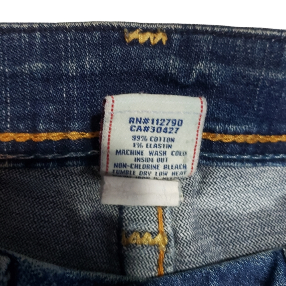True Religion Jeans Size 31. Button Fly Low Rise Flare Thick Stitch - Picture 12 of 16